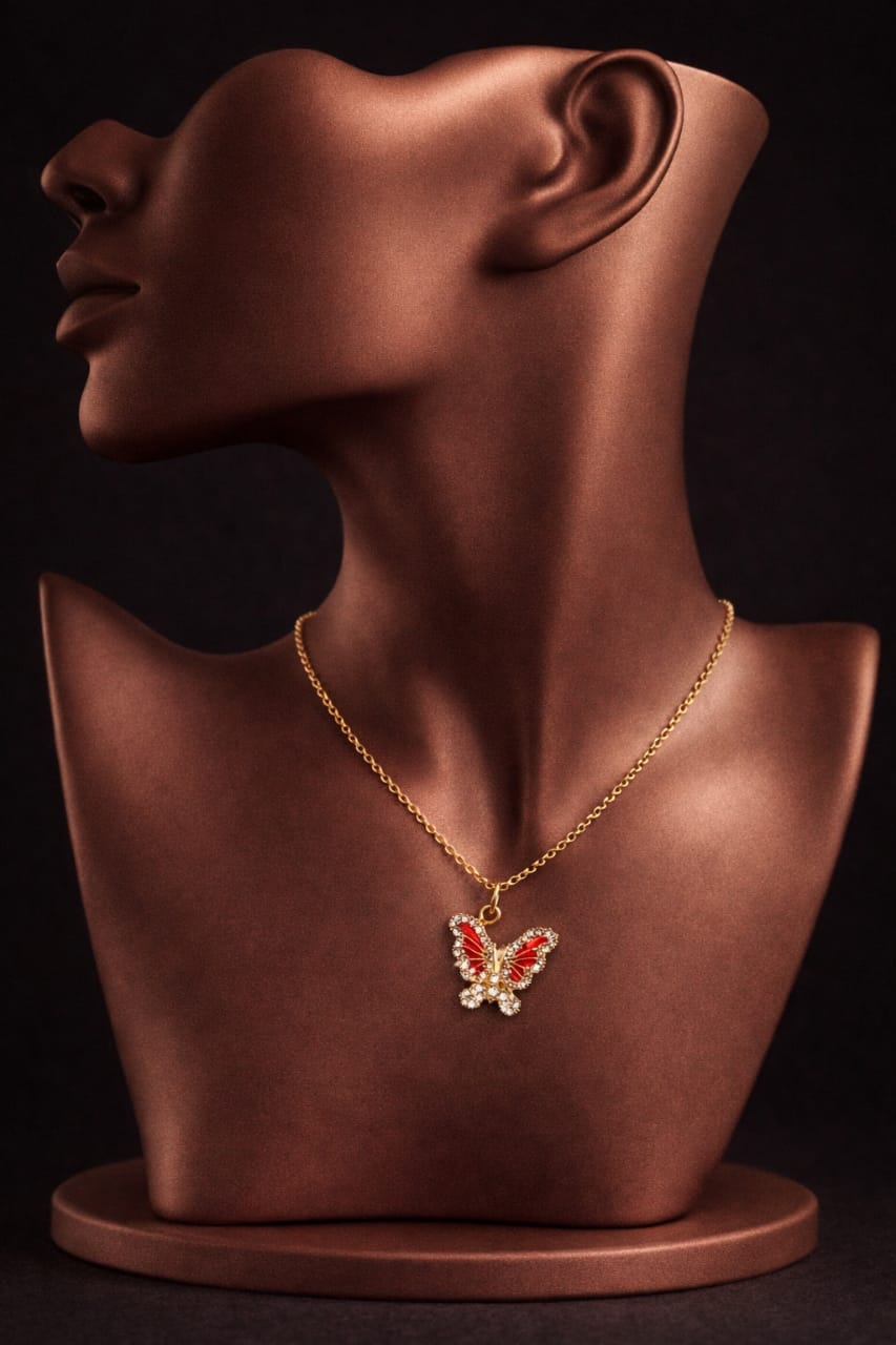 Crimson Flutter Pendant – by Heaven Hides