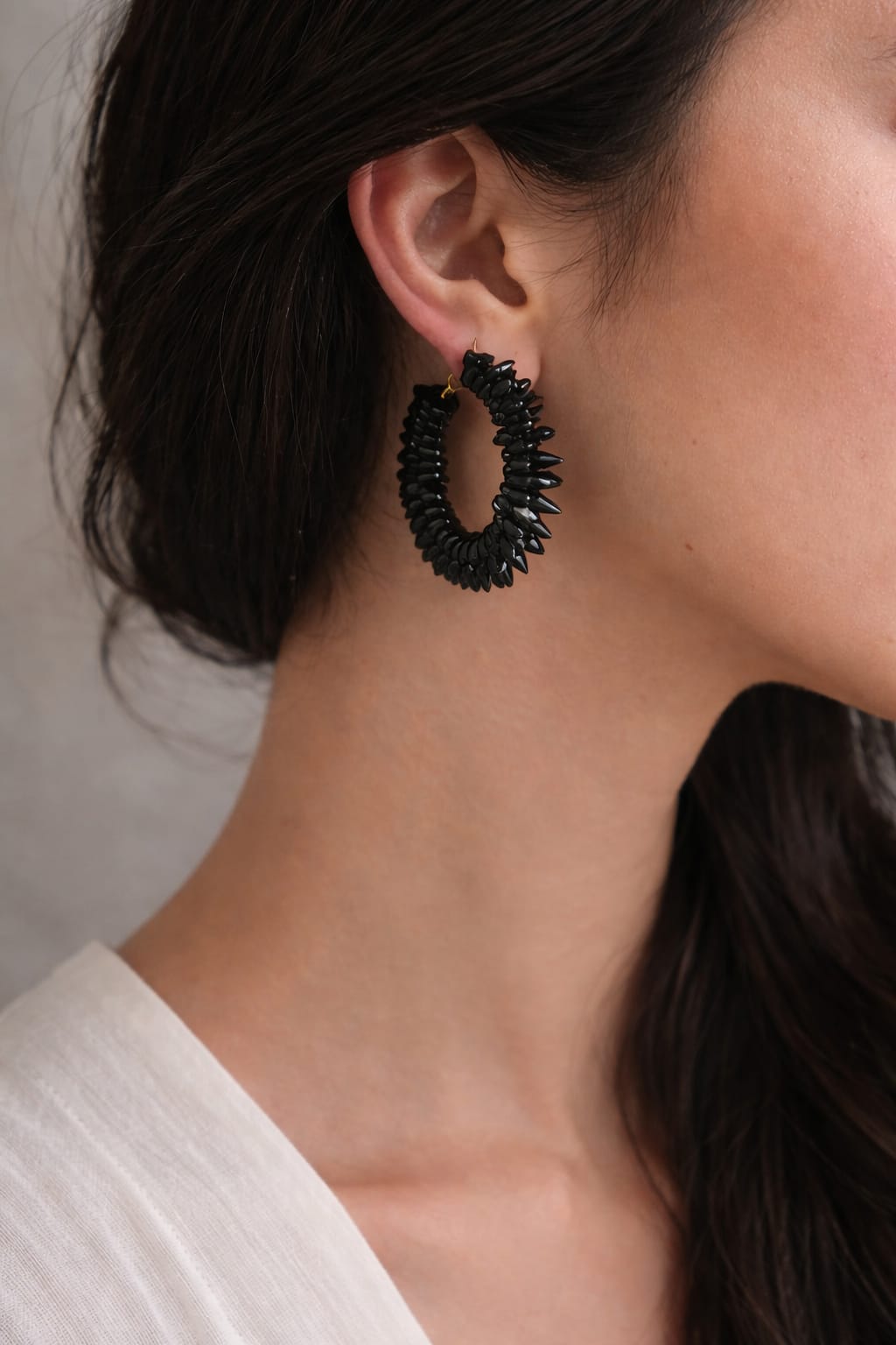 🌑✨ Midnight Blossom Combo Black Leaf Statement Earrings × Antique Pink Jhumkas